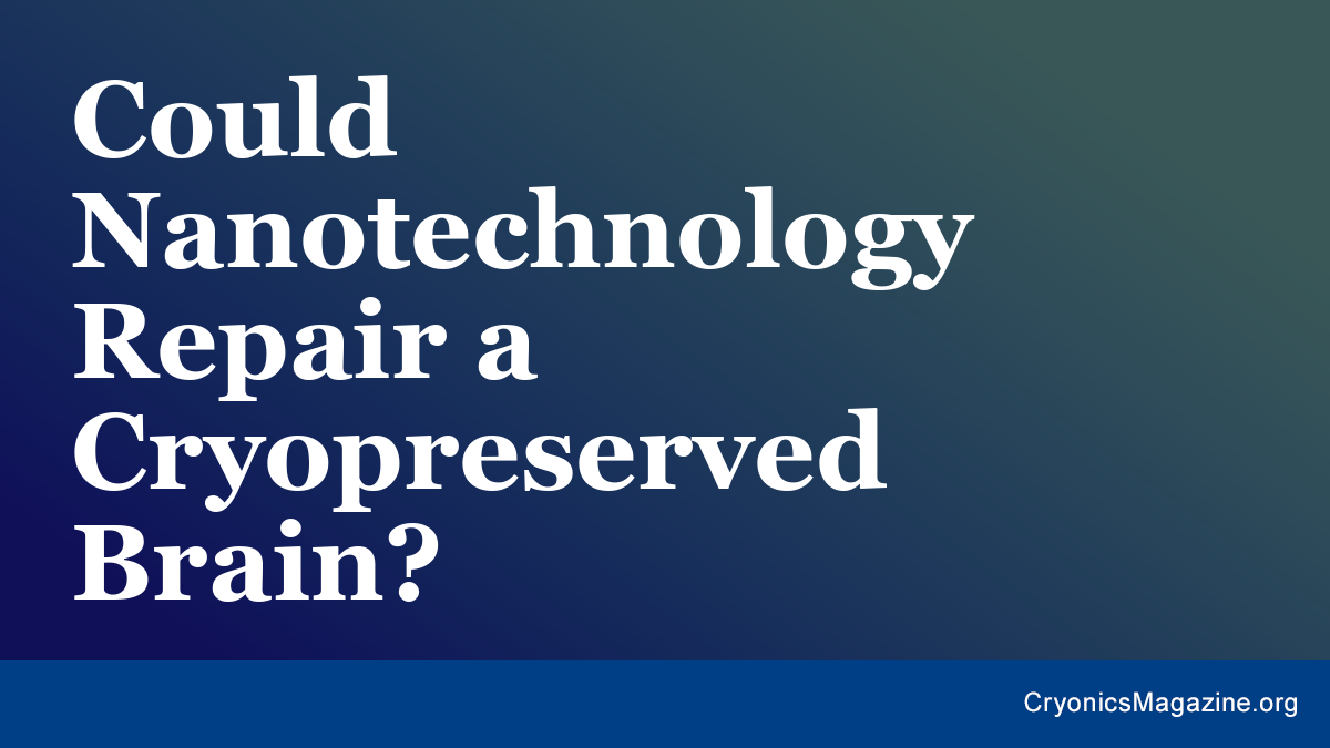 Could Nanotechnology Repair a Cryopreserved Brain?